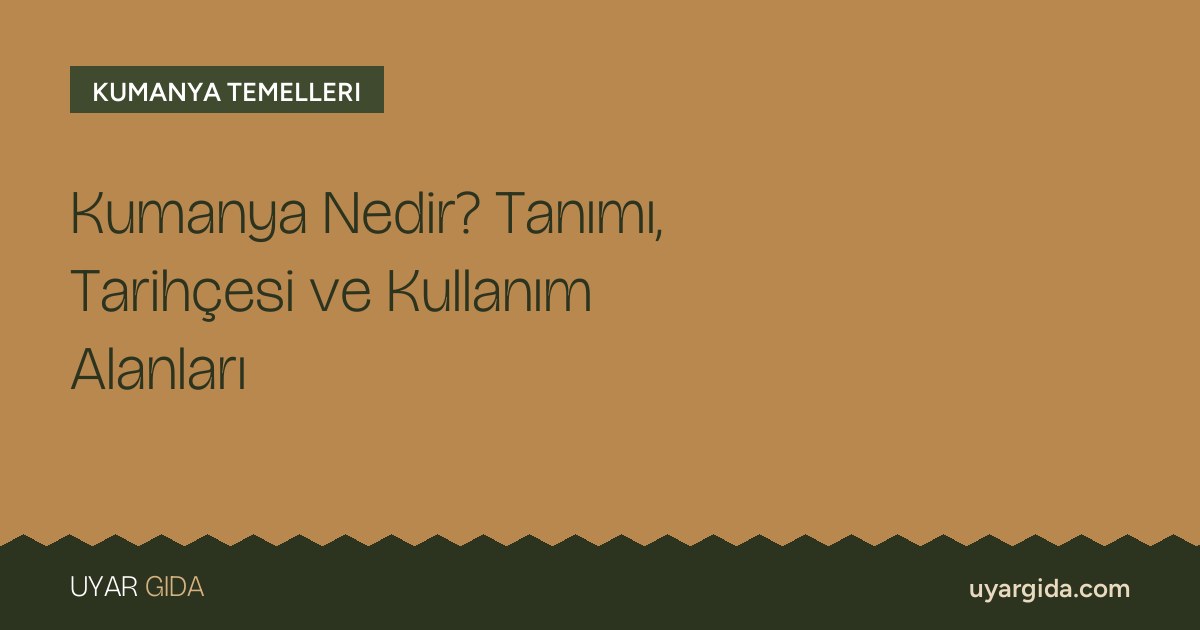 Kumanya Nedir? Tanımı, Tarihçesi ve Kullanım Alanları